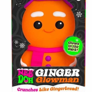 Needoh Neon Rider Gingerbread Man <b>Keychain</b> Toy with Glow Eyes <b>Fidget</b> Stress Relief Accessory for School Bags and Gifts - Product Image 5