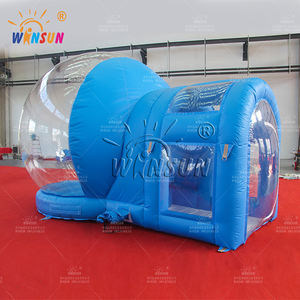 Надувной прозрачный купол WINSUN из ПВХ в виде снежного шара с тематическим фоном для вечеринок, аренда, надувная палатка-шар, категория товаров - Product Image 4