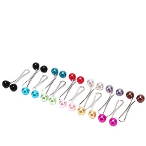 Hijab phụ kiện trang sức U hình khăn Clip bán buôn tùy chỉnh sửa chữa Trâm pins ngọc trai hồi giáo ngọc trai hijab an toàn pins - Product Image 2