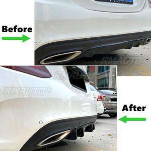 Difusor de Parachoques Trasero, Alerón, Protector de Parachoques Trasero para Mercedes-Benz Clase C W205 C200 C260 AMG Line 2019-2021 - Product Image 3