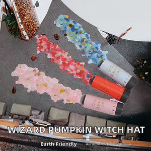 Chapeau de sorcière pentagramme d'<span class=keywords><strong>Halloween</strong></span> en tissu maillé imprimé citrouille, accessoires de <span class=keywords><strong>maquillage</strong></span> pour déguisement, vente chaude, prix d'usine, adulte - Product Image 2