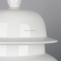 J124 Pot de gingembre blanc en porcelaine autre décoration d'intérieur vase minimaliste pot de fleurs décoration pour mariage