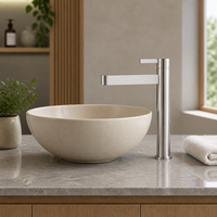 Robinet de lavabo haut en acier inoxydable 304 sans plomb pour salle de bain, hôtel, lavabo commercial, robinet mélangeur, vente directe usine