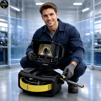 Caméra d'inspection de canalisations FORBEST All One System F81, 4 heures d'autonomie, garantie 1 an, 220V/110V, caméra 1080P pour l'inspection des drains sur site