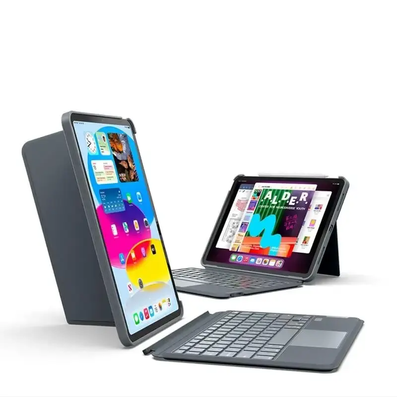 Chất lượng cao tùy chỉnh từ trường hợp bàn phím không dây với chủ bút chì trackpad cho iPad trường hợp 10 thế Hệ bàn phím 10.9 2022