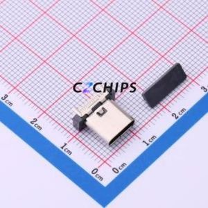 TYPEC-300D-BCP16H100 USB Connector Through hole Component (THT) Connector Type-C USB 3.1 Female Through Hole - Product Image 1