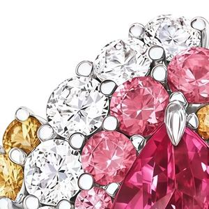 MUSHAN Jewelry Factory 925 Sterling Silber Ringe Frauen Pink Sapphire Wasser tropfen Bunte High Carbon Diamond Ring Eheringe - Product Image 2