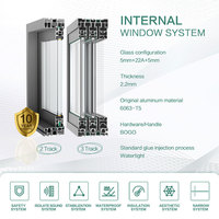 Ventana y Puerta Corredera Horizontal de Aluminio Moderna, Insonorizada, Personalizada para Proyectos de Casas y Villas, en Oferta