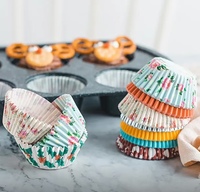 Décorations de gâteaux de mariage en gros, gobelets en papier anti-graisse jetables pour cupcakes