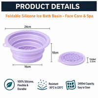 Bol facial en silicone personnalisé avec logo pour cryothérapie, bassine de lavage à l'eau glacée, outil de beauté écologique pour raffermissement et lifting du visage, OEM ODM