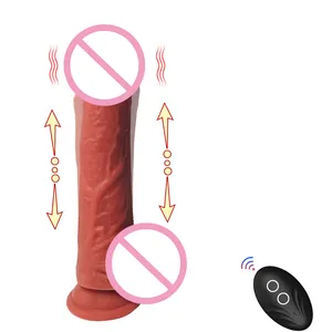 Remote Thrusting 8.5'' Lifelike Strong Suction Silicone penis Realistic dildo Vibrator sex toys for woman Adult sex toy online