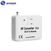 Convertidor WIFI RF de Frecuencia Amplia INTEGER INT-156 (240~930Mhz) con Funciones de Codificación Variable, Aprendizaje y Código Fijo, Alcance de 100m para Dispositivos Android/iOS