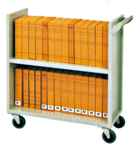 2/3 cấp kệ sách thư viện đồ nội thất kệ sách với bánh xe đồ nội thất văn phòng thép giỏ hàng với xe đẩy - Product Image 1