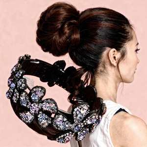Meilleures ventes : Pinces à cheveux tendance mates pour <span class=keywords><strong>chignon</strong></span>, avec <span class=keywords><strong>strass</strong></span> colorés, pour queue de cheval, pinces à paillettes pour femmes, pinces à cheveux boule et épingles à cheveux - Product Image 3
