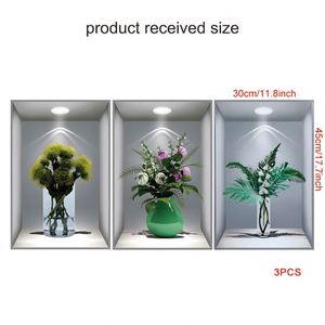 Nouveauté 2024 : Stickers muraux 3D effet fleurs et plantes, cadre photo, pour salon, décoration murale derrière le canapé, autocollants adhésifs - Product Image 4