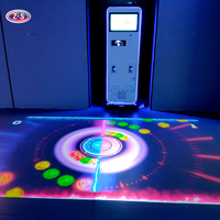 Système de projection au sol mobile à monnayeur, configuration personnalisable et flexible, pour musées d'enfants