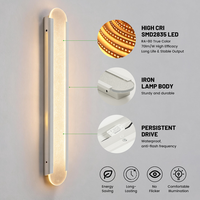 Lampe murale LED contemporaine à énergie solaire, étanche IP66, pour showroom, jardin et aménagement paysager