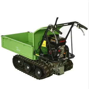 HOT Cheap Good Quality Small Dumper EPA CE Farm Garden Transporter 300kg Gasoline Crawler Mini Dumper For Sale