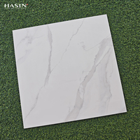 Carreaux de sol modernes 60x60 en porcelaine brillante, effet marbre poli, céramique, pour intérieur