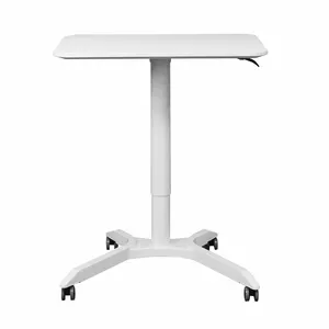 Hot Seller Pneumatic Gas Sit Stand Lift Mobile Standing Desk Cart Height Adjustable From 680-1080mm 26.7" To 42.5" H