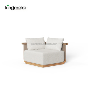Ensemble <span class=keywords><strong>de</strong></span> meubles d'extérieur en teck <span class=keywords><strong>de</strong></span> luxe moderne pour patio, cour, balcon, hôtel, <span class=keywords><strong>canapé</strong></span> imperméable, <span class=keywords><strong>canapé</strong></span> modulaire <span class=keywords><strong>de</strong></span> <span class=keywords><strong>jardin</strong></span> - Product Image 6