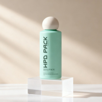 Bouteilles de lotion, d'après-shampoing et de shampoing vides en plastique PET de 100 ml/500 ml avec logo personnalisé imprimé à l'écran, avec bouchon à rabat, pour les soins de la peau de luxe en voyage