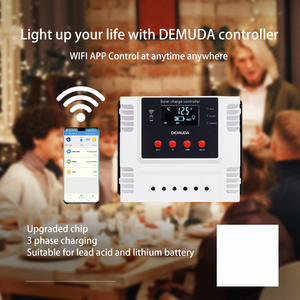 Régulateur de charge intelligent pour panneaux solaires photovoltaïques 10A 20A 30A 60A 12V 24V 48V PWM avec application WIFI - Product Image 2