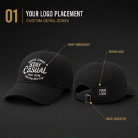 Casquette de baseball à 6/5 panneaux avec dos incurvé, logo personnalisé, tissu polyester/coton doux sublimé, design ajustable et tendance
