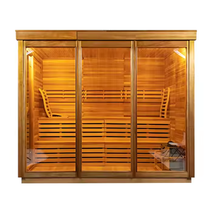 Sauna extérieur en bois de cèdre humide de grande taille pour 8 personnes - Product Image 4