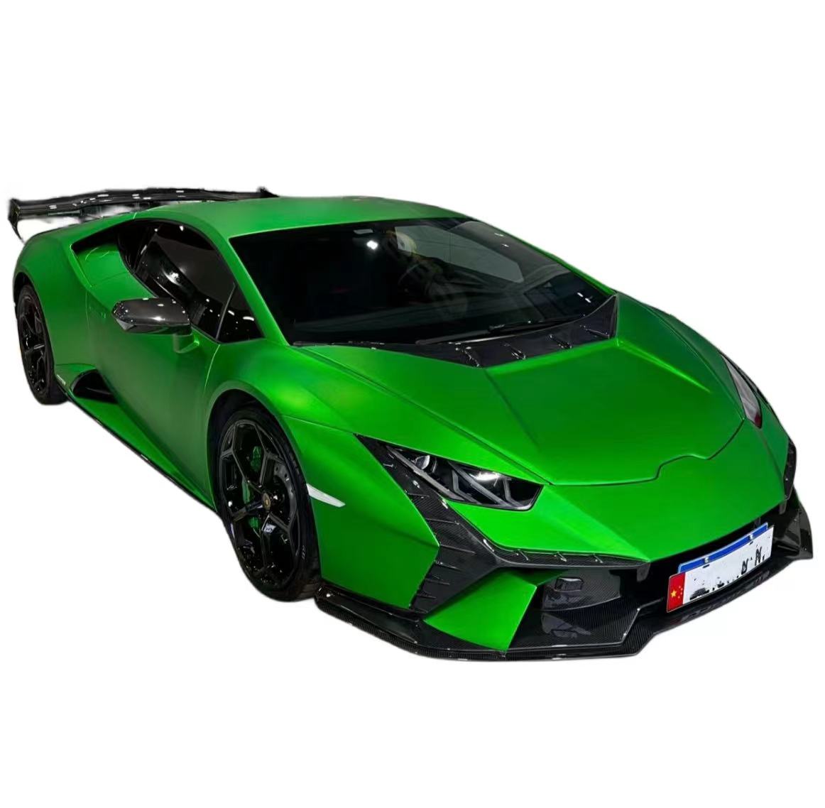 Kit carrozzeria stile Tecnca per Lamborghini Huracan Lp610 Lp580 Evo in fibra di carbonio anteriore e posteriore diffusore paraurti Spoiler