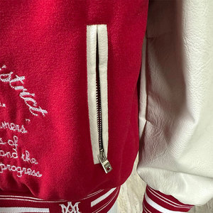 <span class=keywords><strong>Chaqueta</strong></span> Varsity de Alta Calidad para <span class=keywords><strong>Hombre</strong></span> con Logotipo Personalizado, <span class=keywords><strong>Chaqueta</strong></span> Bomber de Invierno con Forro Polar y <span class=keywords><strong>Cuero</strong></span>, <span class=keywords><strong>Chaqueta</strong></span> Cortavientos con Bordado y Parches para <span class=keywords><strong>Hombre</strong></span> - Product Image 4