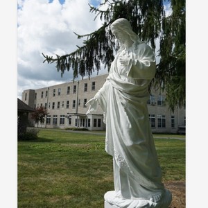 Escultura de Jardín de Mármol de Jesucristo Grande, Tamaño Real, Decoración Religiosa para el Hogar, Católica, MS-004, Estatua de la Virgen María de Mármol - Product Image 4
