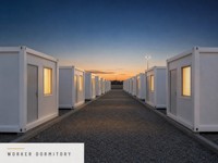 Abri d'urgence préfabriqué modulaire en conteneur à montage rapide pour hébergement temporaire