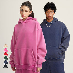 Autumn Custom Printed Solid Pattern Cotton <b>Hoodies</b> <b>Sand</b> Wash Fleece Blank for Embroidery Polyester/Cotton Plain Dyed Techniques - Product Image 3