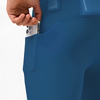 Shorts de cyclisme pour hommes, sportifs, respirants, taille mi-haute, avec cordon de serrage, en nylon, polyamide et élasthanne, pour la course, le fitness et le yoga