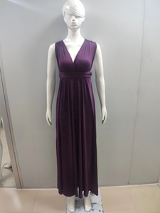 فستان نسائي أنيق للحفلات بدون أكمام طويل قابل للتحويل فستان برباط فستان نسائي جديد عصري فستان سهرة ماكسي - Product Image 5