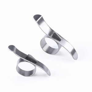 Pelador de naranjas de acero inoxidable, herramienta en forma de anillo para cítricos, juego de 2 piezas, herramientas de cocina para frutas y verduras - Product Image 2