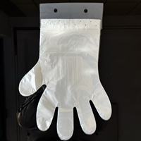 Vente directe d'usine, gants jetables imperméables, épais, transparents en PE, pour la restauration, la coiffure, logo personnalisé