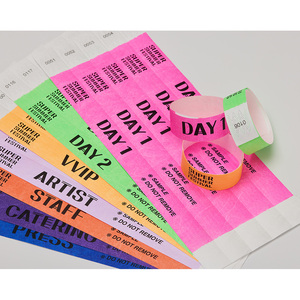 สายรัดข้อมือไทเวคสีพื้น ขนาด 19 มม. (3/4 นิ้ว) สายรัดข้อมือกันฉีกขาดสำหรับควบคุมการเข้าออกในงานอีเว้นท์ - Product Image 1