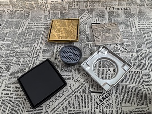 YOTO แผ่นดักท่อระบายน้ำสแตนเลสขัดเงาทรงสี่เหลี่ยมขนาด20ซม. สำหรับใส่ฝักบัวกันกลิ่นกับดักท่อระบายน้ำอุปกรณ์ห้องน้ำ - Product Image 6