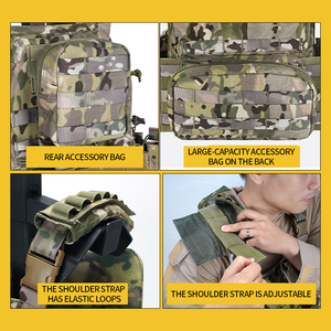 سترة مصفحة من SIVI للرجال للخروج سريعة الإصدار لوحة أمان Molle حاملة للعتاد القتالي معدات التدريب سترة تكتيكية - Product Image 2