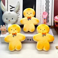 Squishy Kawaii en forme de Toast, Pain et Biscuit, Super Doux, à Rebond Lent, en PU, Anti-stress, Jouet à Presser