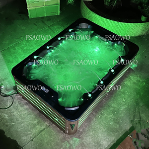 Jacuzzi Azul con Certificado Americano, Hidromasaje con Fuentes, Paneles Laterales Independientes con LED, Spa para Pies - Product Image 5