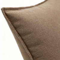 Housse de coussin carrée en lin jacquard pour la décoration de salon