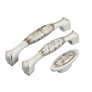 Lilong Blanco Europeo armario simple de cerámica manija de la puerta del gabinete del Gabinete americano cajón <span class=keywords><strong>mango</strong></span> pequeño - Product Image 1