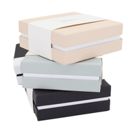 Boîte cadeau en papier personnalisée de luxe avec logo, emballage cosmétique, boîte cadeau en carton blanc