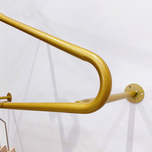 Giá Treo Quần Áo Bằng Kim Loại, Giá Treo Tường Trưng Bày, Kệ Sắt Trang Trí Đơn Giản Cho Cửa Hàng Quần Áo Bằng Kim Loại - Product Image 4