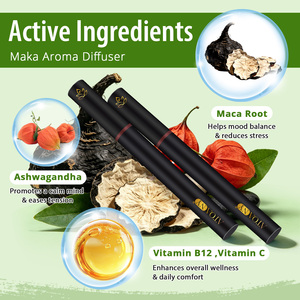 ATOANY Diffusori di Aromi <span class=keywords><strong>con</strong></span> Estratti Botanici Puri, Penna Diffusore di Erbe per 600 Utilizzi <span class=keywords><strong>con</strong></span> 3 Fragranze: Maca, Mullein, Calmante - Product Image 3