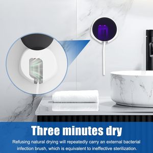 Newest UVC Toothbrush <b>Sterilizer</b>, Portable Rechargeable Toothbrush Sanitizers Box Travel and Home Toothbrush <b>UV</b> <b>Sterilizing</b> - Product Image 3