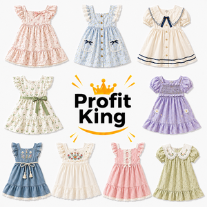 Vestido de Verano para Niñas, Simple y Versátil, Envío de Lotes Mixtos Aleatorios, Vestido Largo de Moda para Niñas - Product Image 1